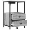 Nightstand Grey Sonoma 40 x 31 x 60 cm Particleboard