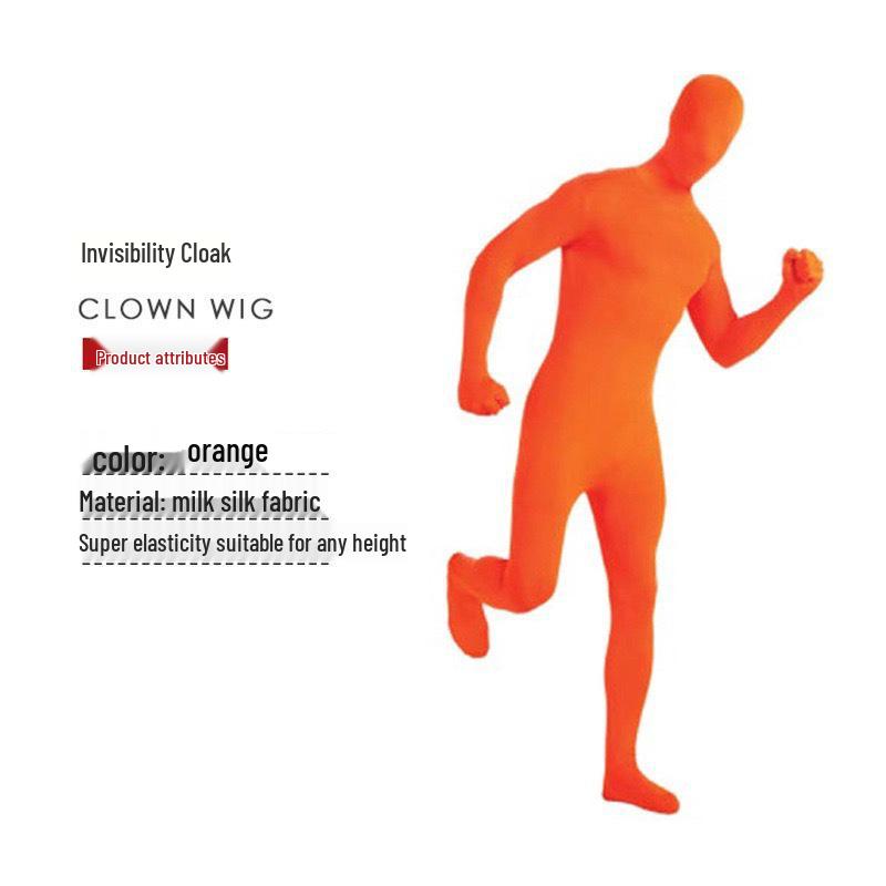 Herren Schwarzer Ninja Cosplay Anzug - Erwachsener Halloween Unsichtbarkeits-Jumpsuit für Bühnenauftritte.