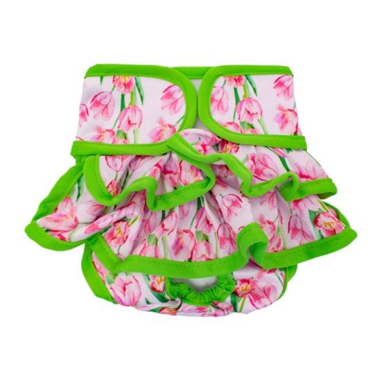 Haustier-Menstruationshose, bequem, auslaufsicher, für Hündin, Windel, Blumenmuster, Haustier-physiologische Hose, Heimtierbedarf