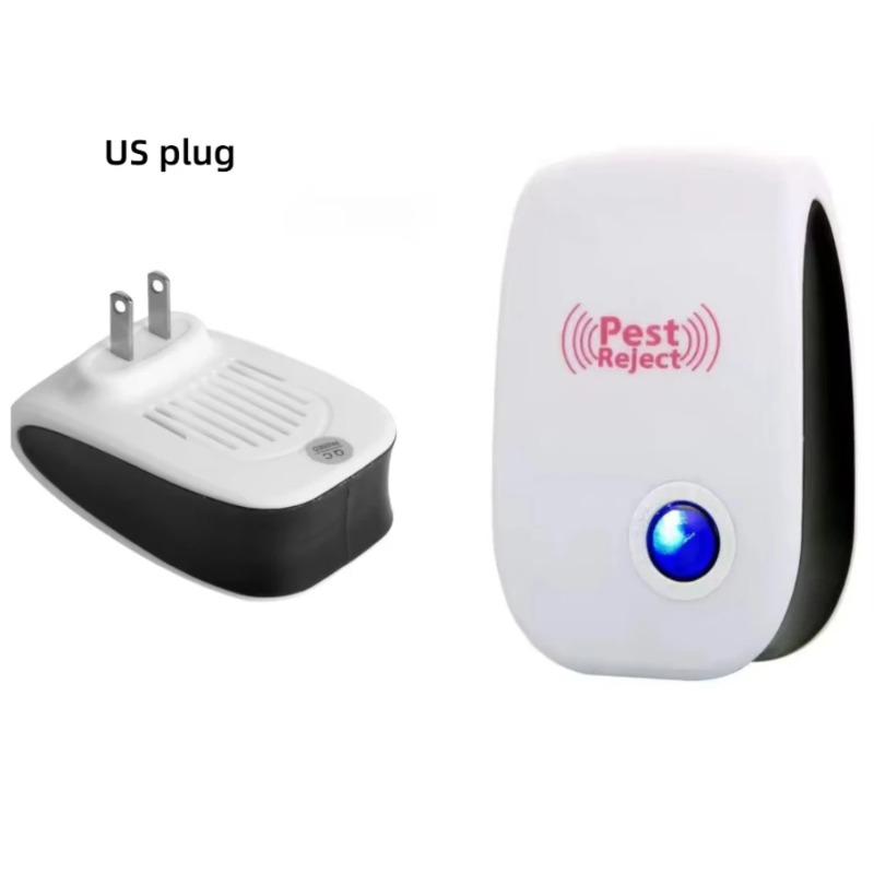 Safe Ultrasonic Pest Repeller, Electronic Pest Control for Mouse Mosquito Cockroach Insect, Non-Toxic Home Pest Repellent US белый