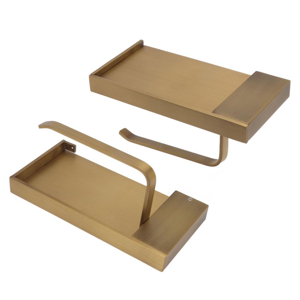 Copper Paper Towel Holder Antique Style Tissue Roll Hanger  Kitchen Bathroom Washroom