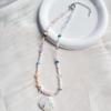 Dopamine summer colored shells gradually change beaded necklace new spring and summer seaside vacation style versatile chain