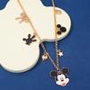 And Minnie Mouse Oil Drip Alloy Pendant Necklace, Simple Multi-Layer Collarbone Necklace, Cartoon Cosplay Jewelry