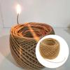 Natural Wick Spool 61m Natural Beeswax Coating Slow Burn Long-Lasting Refill DIY Tea Lights Candle Making Tapers 2.0mm