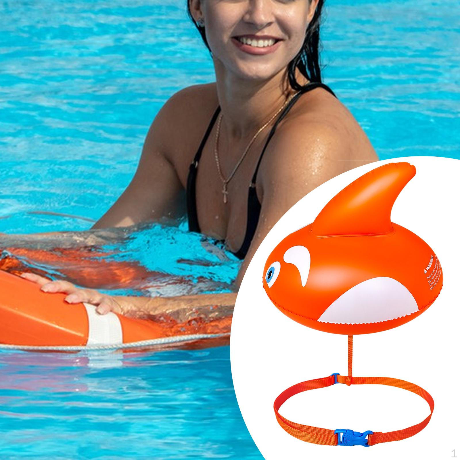 

Портативный буй для плавания в бассейне с поясом для упражнений, дрейфа, каякинга оранжевый