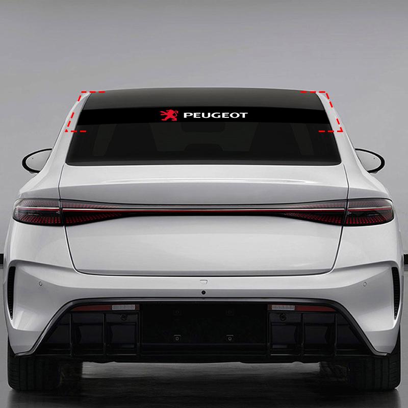 Car Front Windshield Stickers Front and Rear Decorative Emblem For Peugeot 308 408 508 RCZ 208 3008 2008 206 207 108 406 407 408 206 207 208 306 307