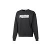 Sweatshirts Women's Black Crew Neck Moderate Regular (Unisex) Sweatshirts 855318 01