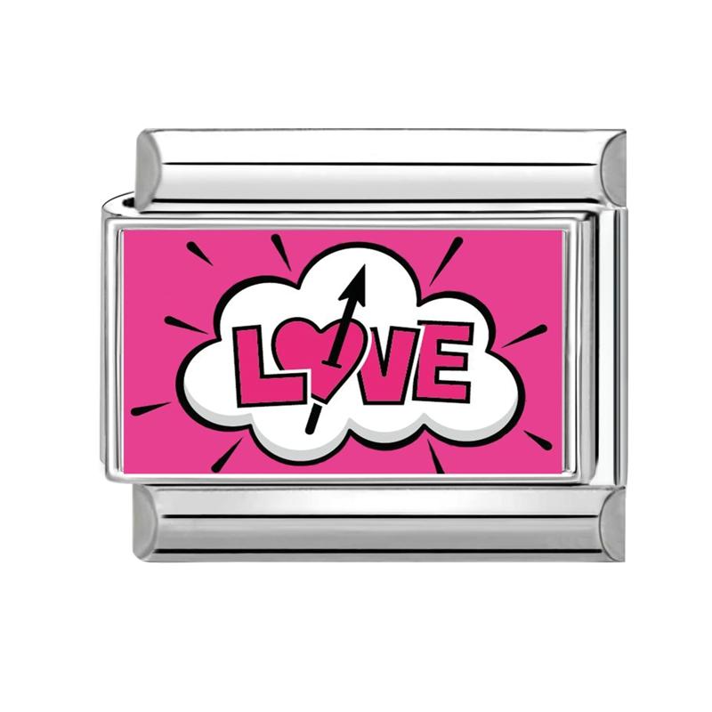 

Creative Eye Ball Flowers Strawberry Love Cat Butterfly Italian Charm Links Fit 9MM Stainless Steel Bracelet DIY Making Jewelry
