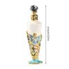 Artistic Conical Shape 25ml Empty Perfume Bottle Glass And Zinc Alloys Featuring Enamel Design