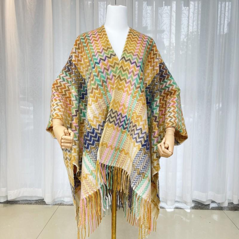 Colorful Tassel Ethnic Shawl: Versatile Yunnan Travel Wrap for Women