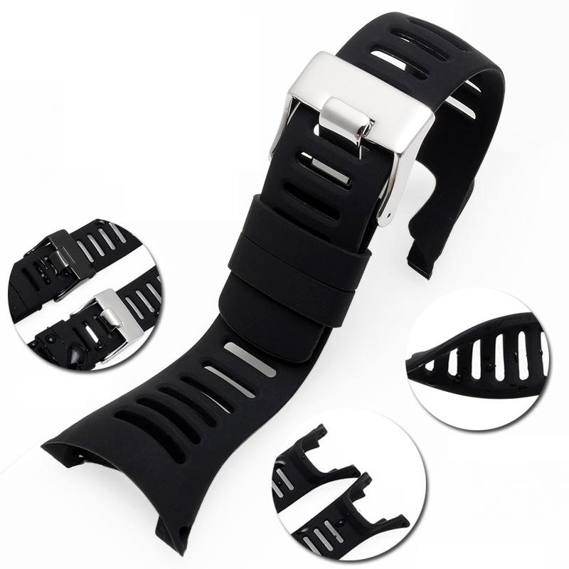 Bracelet en Caoutchouc Noir de Haute Qualité spécial pour la série SUUNTO AMBIT 1/2/3 bracelet en silicone accessoires de montre homme bracelet