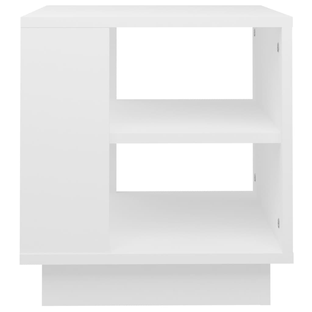 Coffee Table, White, 40x40x43 Cm, Wood-based Material