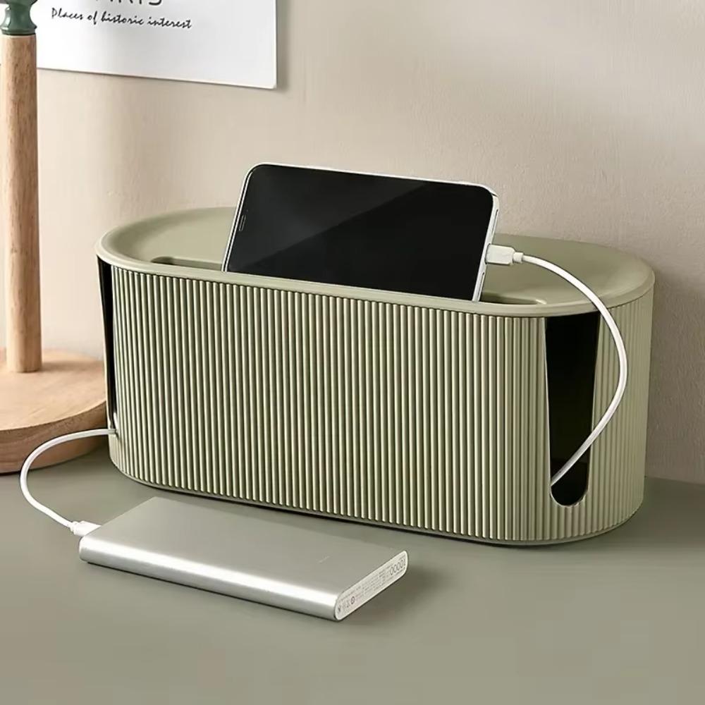 Nordic Plug Board Storage Box Cable Wire Socket Wireless WiFi Router Bracelet Desktop Line Plug Holder Shelf Organizer Case
