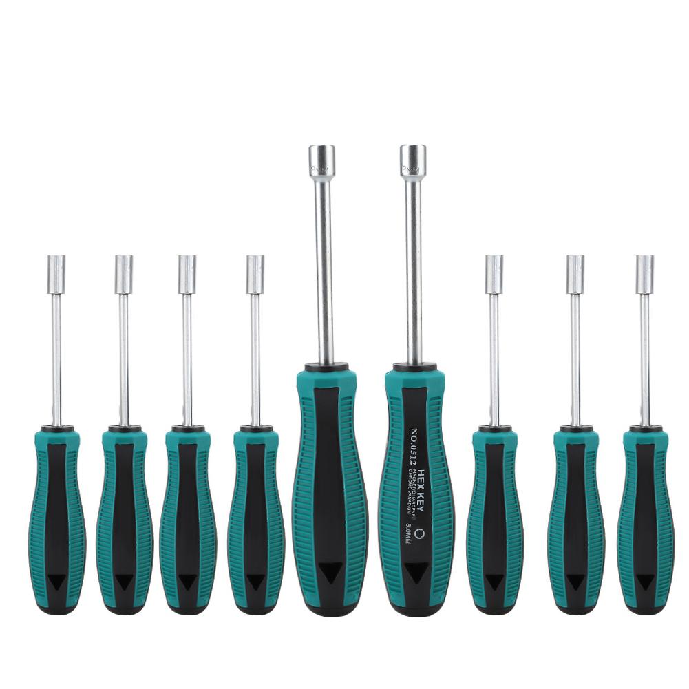 9pcs Magnetic Screwdriver Set Cross Slotted Home Hand Repair Tools