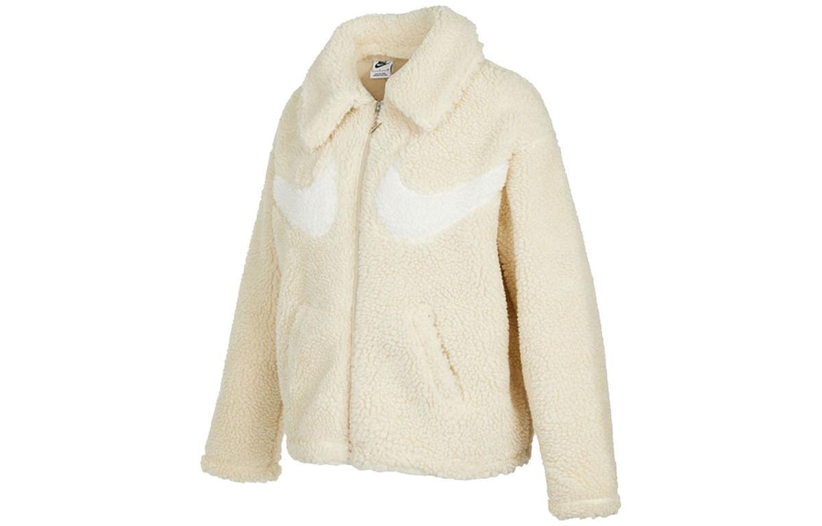 Nike Women's Swoosh S Full Zip Jacket Asia Sizing Rattan/Sail Dd5621-206 Cm
