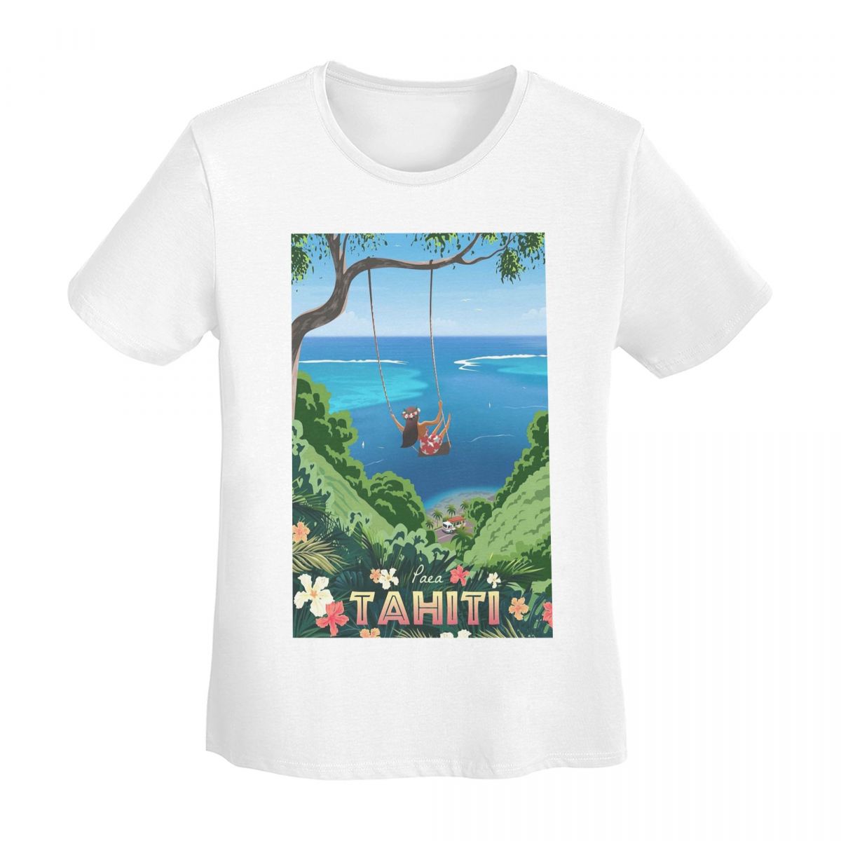 

Hinano Tahiti TShirt Women Short Sleeve T Shirts ONeck Streetwear Cotton Summer Tees Streetwear S