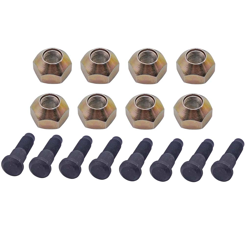 8PCS Replacement Wheel Bolt Nut Kit Compatible with For Bobcat 643 S76 S770 S570 S130 632 Part Numbers 6709170 6564669