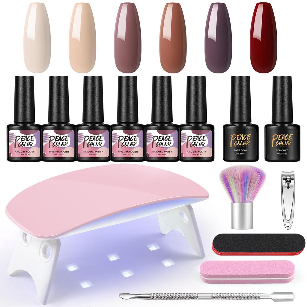 Satın alın PEACECOLOR Gel Nail Polish Set Nail Polish Set for Manicure