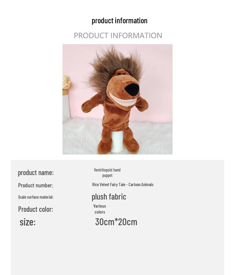 Animal Hand Puppet for Kids: Interactive Ventriloquism & Early Education Toy