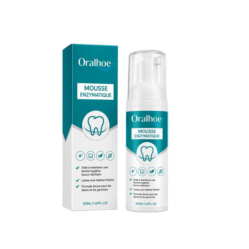 ORALHOE Oral Freshness Mousse Teeth Stain Cleaner Daily Oral Care Foam Mint Flavor