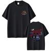 Hockey Fan Fiction "Heated Rivalry" Theme Black Oversize T-Shirt - Front Sport Element Logo & Back Player Jersey Visual Design