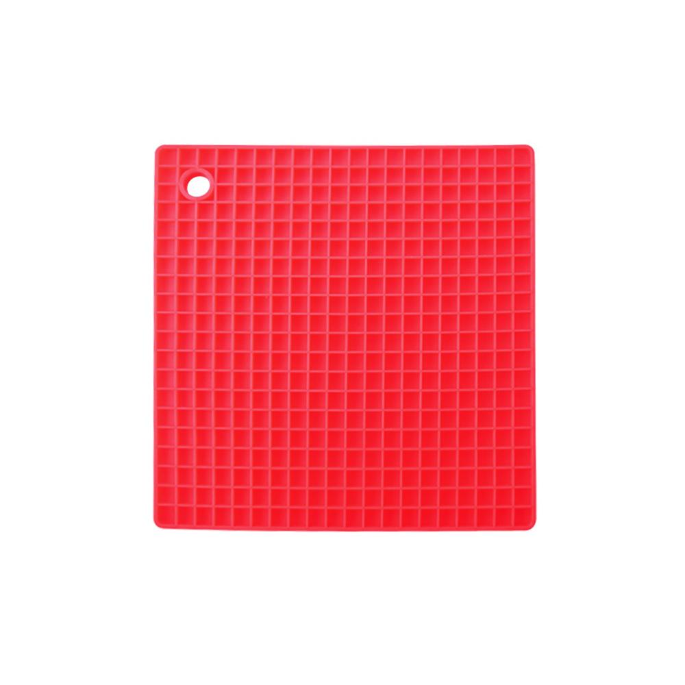 7Colors Square Heat Resistant Silicone Pad Drink Cup Coasters Non-slip Pot Holder Table Placemat Kitchen Accessories Tools