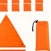 Blaze Orange Blind Cover Cover With 12-Button 4 Pieces Portable Ground Blind Tops For Tent Backpack Outdoor Running Cycling