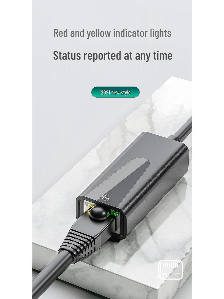 USB Network Adapter for Huawei, Apple Laptops, Desktops, RJ45, Nintendo, 100M/1000M