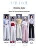 Women's High-Waist Loose Wide-Leg Jeans - Summer 2025, Casual Straight-Leg, Thin Fit for Petite Sizes