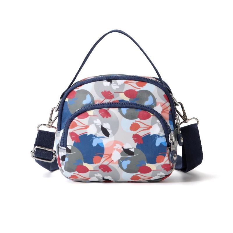 Small Bag, Women's Nylon Shoulder Crossbody Bag, Casual Printed Small Square Bag