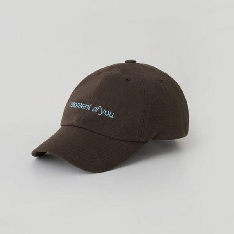 THE RYE Moment Cotton Ball Cap(Brown)