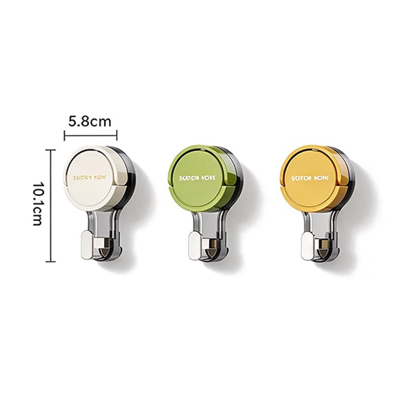 Traceless Vacuum Suction Hooks No Drilling Adhesive Wall Hook Reusable Heavy Duty for Home Bathroom Kitchen Door Hanging