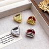 Geometric Triangle Enamel Drip Stud Earrings: Fashionable and Unique for Women