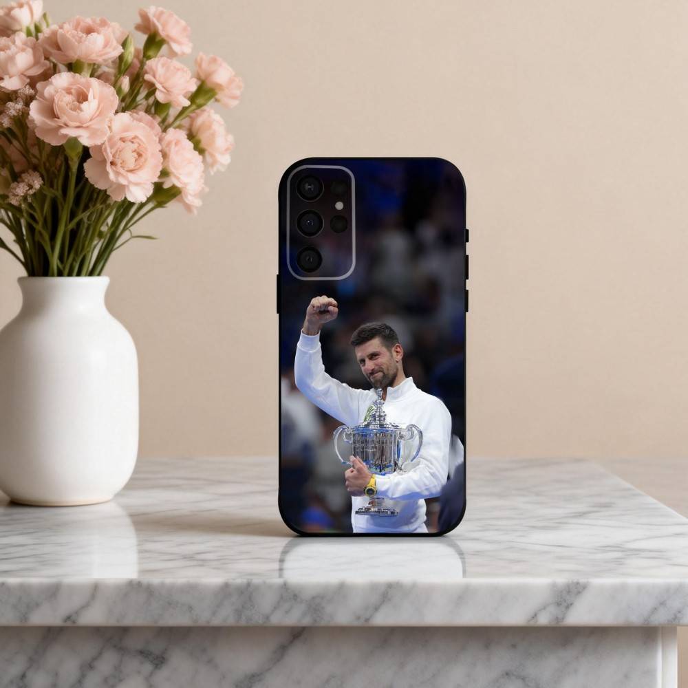 N-Novak vielversprechend SPORT D-DjokoviC Handyhülle Für Samsung S25,24,23,22,30,21,10,9,Ultra,Plus,Lite,FE,4,5 G Weiche Schwarze Hülle