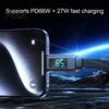 Multi-Level High-Power Data Cable, Fast Charging Up To 100W, USB Type-C 8-Pin Charger Cable with Real-Time Digital Display, Durable Braided for Phones