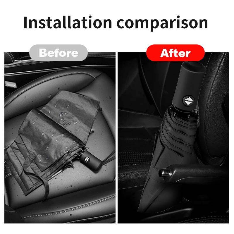 Car Fully Automatic Compact Folding Custom Umbrella Car Accessories for Audi C5 C6 C7 A4 B6 B8 B7 A6 A3 A5 Q3 Q5 Q7 8P  S3 S5 S1 S4 S2 RS3 RS4 RS5 RS6