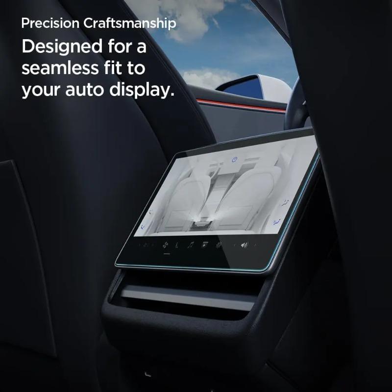For Tesla Model Y Juniper 2025 Model Y Highland,15.4" Touchscreen & 8" Rear Screen Accessories Tempered Glass Screen Protector