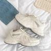 Beige platform dad shoes women's new summer versatile casual lightweight breathable heightening sports shoes