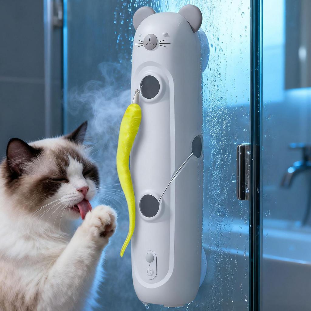 Interactive Indoor Cat Toys Smart Sensor Automatic Kitten Playing Supplies Cat Interactive Toy With Feathers For Wall Door Floor