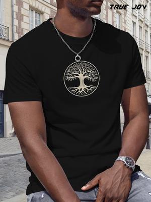 Tree of Life Graphic T-shirt - Breathable Quick-Dry Crew Neck