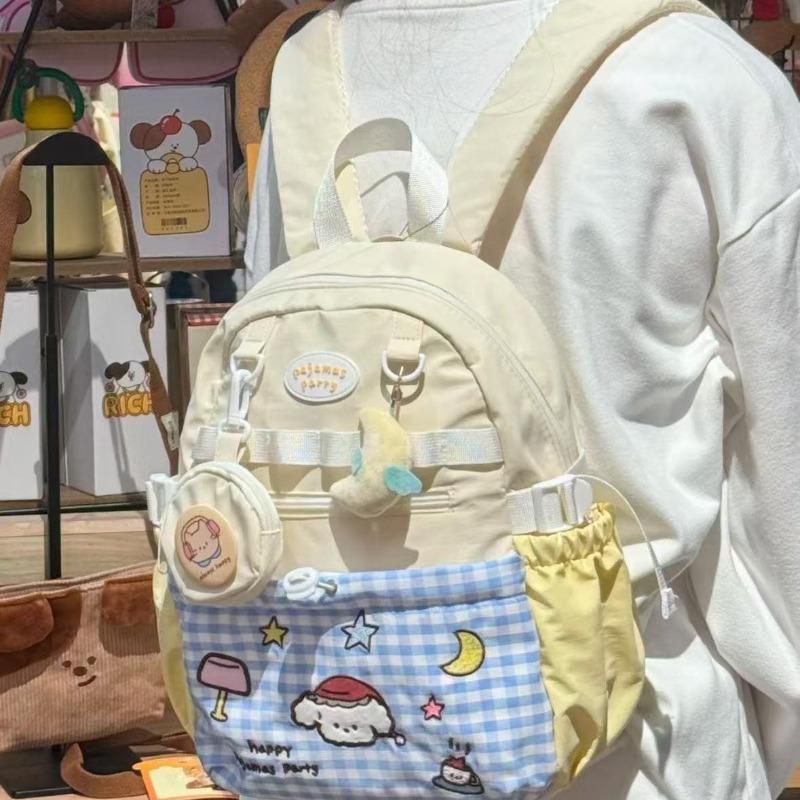 New spring lazy personality pain layer high value backpack girl travel backpack cute college student schoolbag