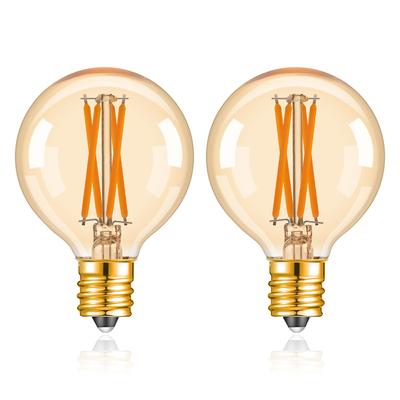 E17 LED Edison Bulb, Dimmable, 4W (equivalent To 40W), 2700K Warm White, 340lm, Brown Glass, Retro Filament Bulb