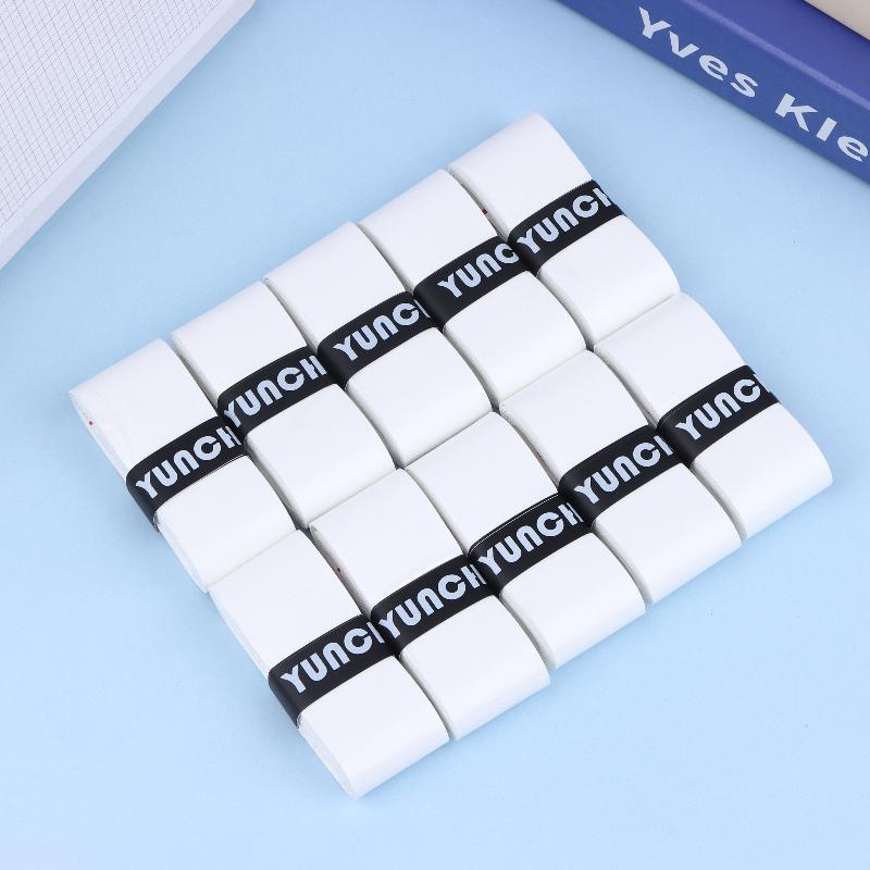 10Pcs Shock Absorption Sticky Tennis Racket Over Grip Anti-Slip Grip Tape Sport Fishing Rods Sweatband Headband Accessory
