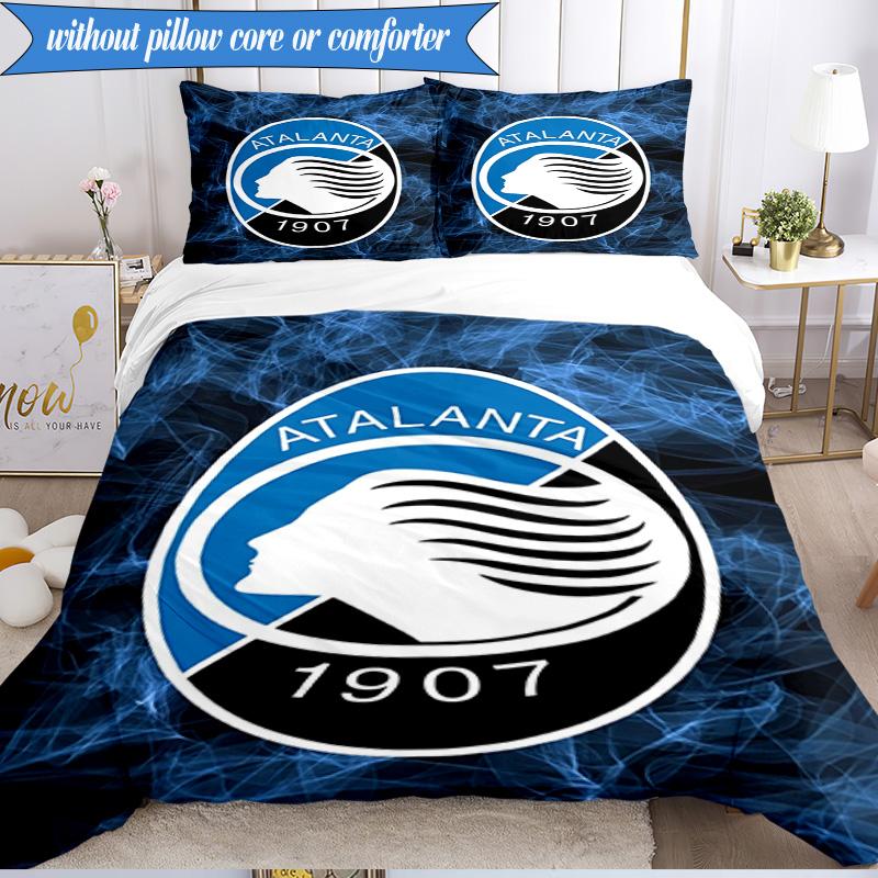 3PCS Atlanta Football Club Bedding Set 2D Printing (Includes 1 Duvet Cover + 2 Pillowcases Coreless), Bedroom decor,Fan Gift