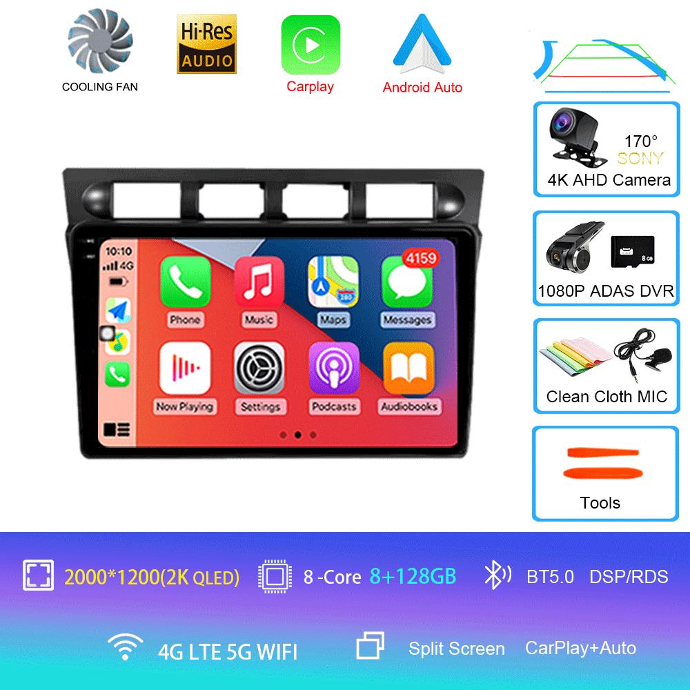 Android 14 For Kia Picanto SA Morning 2004 - 2007 Car Radio Player Stereo Multimedia WIFI BT GPS Navigation Player QLED Screen