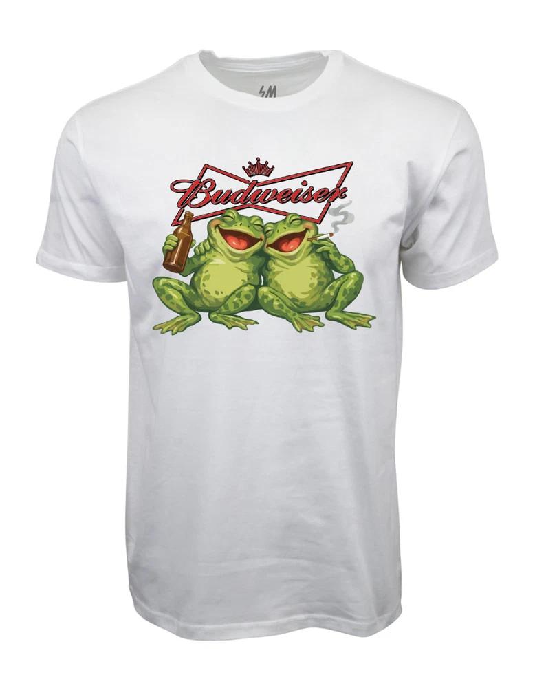 Budweiser Frogs Graphic T Shirt White S