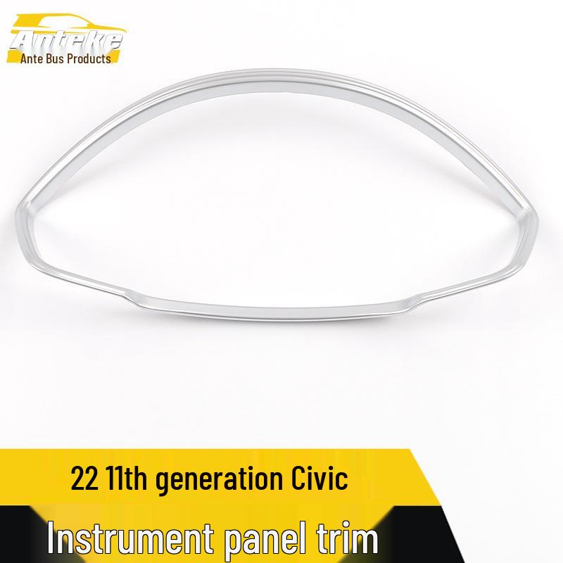 Fits 22 Models: 11th-Gen Civic Dashboard Trim & Center Console Bright Strip Accessories