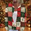 Women's Christmas Print Long Sleeve Knit Cardigan Button Down Sweater