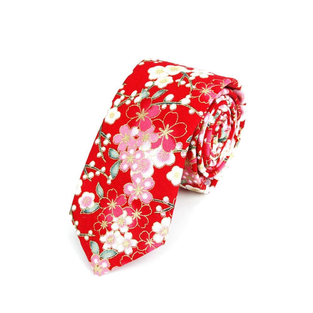 6cm Width Neck Tie Colorful Printed Tie Casual Floral Tie  Men's Party Clothing