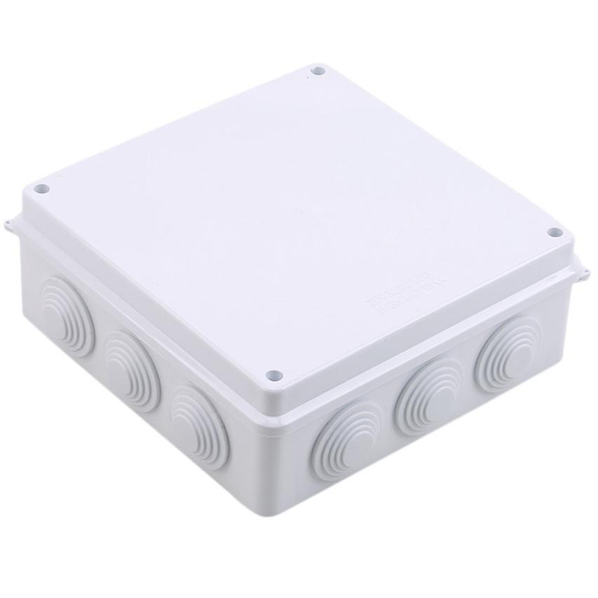 Boîte de jonction étanche ABS Blanche Extérieure 1 Pièce Boîte Universelle Scellée pour Projet Électrique